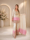 Letest new bollywood Style Top Real Mirror Work plazzo Dupatta Set