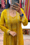 New Super Trending Party Wear Shrug with Sarara With Embroidery Work