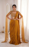 New Super hit Fancy Rangoli Silk Fabric  Lehengha choli Musterd Colour