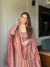NEW ĐĚSIGNER PARTY WEAR LOOK GOWN WITH LAHENGHA AND EMBROIDERY WORK