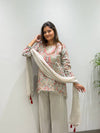 Letest new bollywood Style Top Real Mirror Work plazzo Dupatta Set