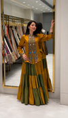 New Super Trending Embroidery Sequence work ready to wear jacket and lehenga choli