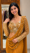 Get festive ready in our new Trending Stylelish Lehenga Choli   set  With Embroidery Work detailing