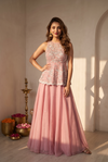 Get festive ready in our new Trending Stylelish Lehenga Set With Embroidery Work