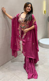 Designer Party Wear Shrug with Sharara Set