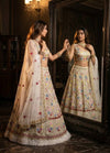 Ivory Blossom Lehenga – A Timeless Tale of Elegance 👑