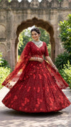 Crimson Royale Lehenga – Bold, Beautiful & Timeless